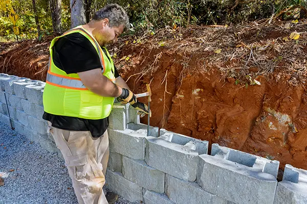 Retaining Wall Installation